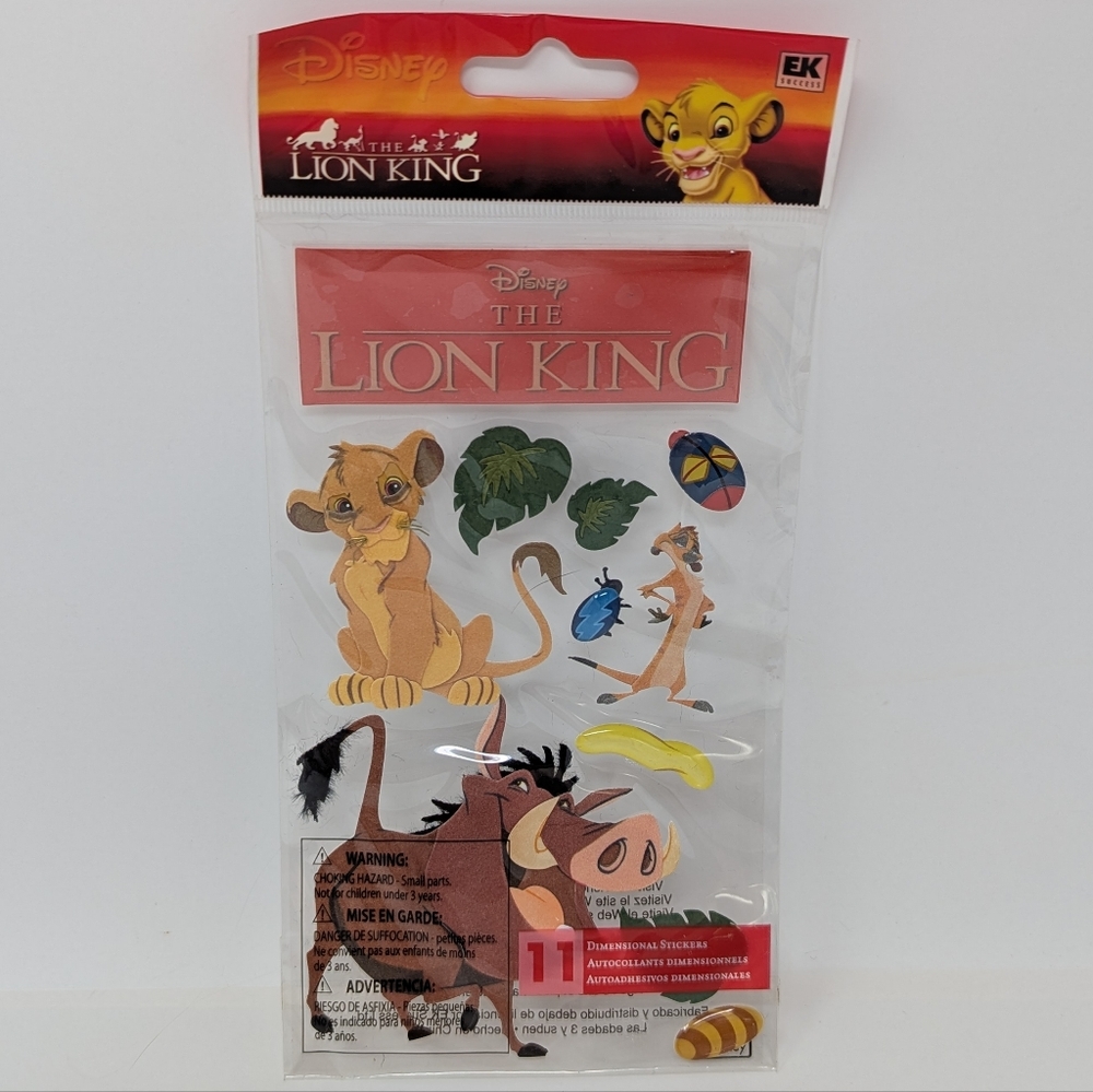 Disney The Lion King Stickers Dimensional EK Success Pumba Simba Timon